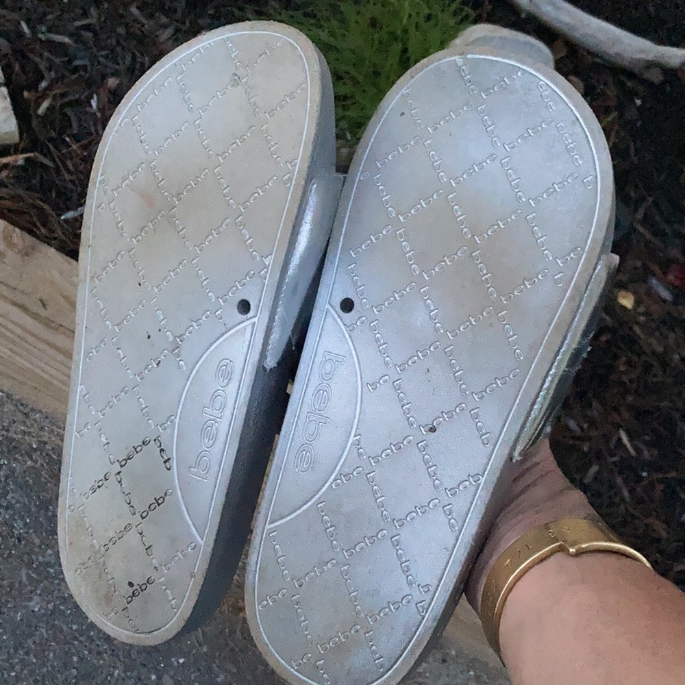 Silver bebe slides - Picture 3 of 5